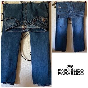 Vintage Authentic PARASUCO Blue  Denim Cult Jeans Bootcut Size 31 Normcore
